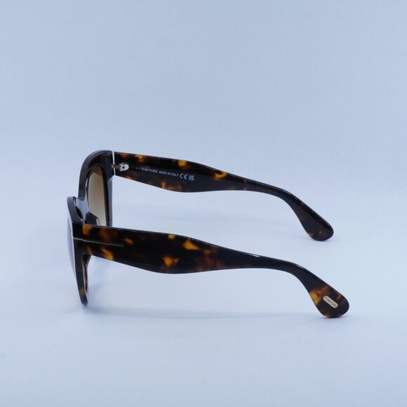 🕶️ New Tom Ford Cara FT0940 55F Sunglasses - Vintage Dark Havana Frame - Picture 5 of 11